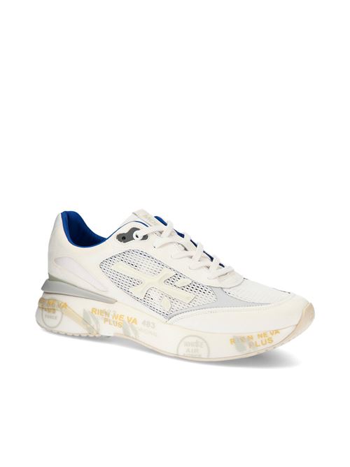 Sneakers in camoscio ecopelle e tessuto PREMIATA | MOERUN6732 BIANCO